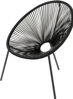 Sillas Lounge<CASA Acapulco Silla Lounge Negro