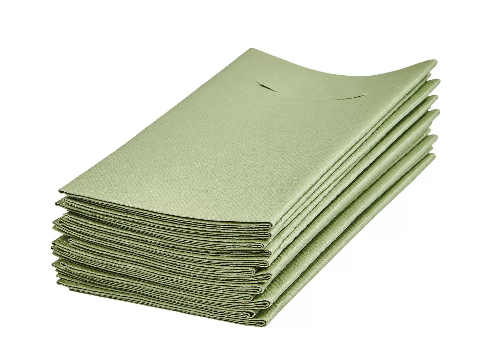 Servilletas<CASA Airlaid Servill./Cubiert. Juego De 12 Verde Oliva