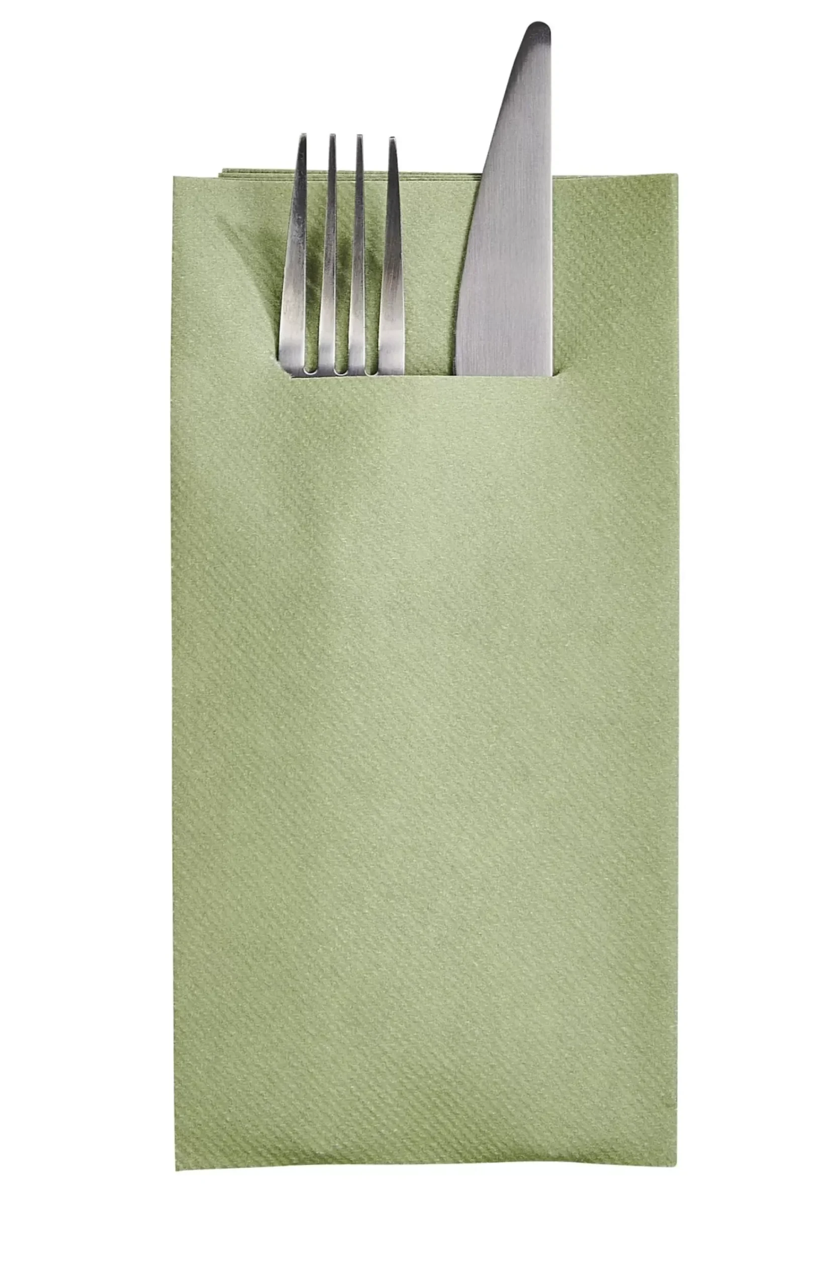 Servilletas<CASA Airlaid Servill./Cubiert. Juego De 12 Verde Oliva