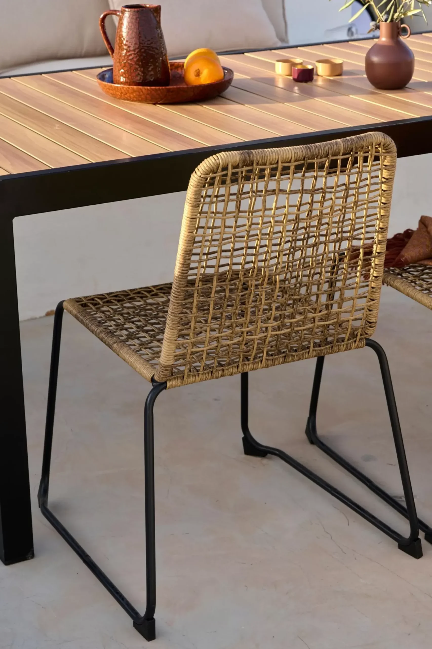 Sillas De Jardín<CASA Aleks Silla Natural