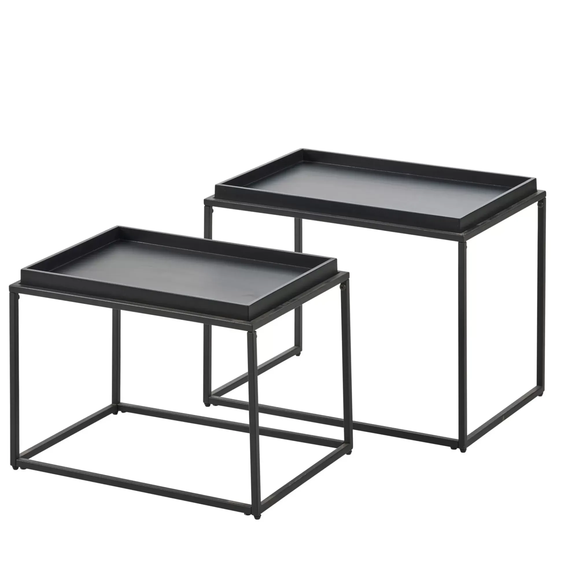 Mesas Auxiliares<CASA Apollo Mesas Auxiliares Juego De 2 Negro