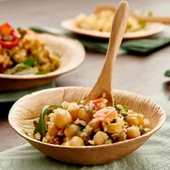 Platos<CASA Areca Leaf Cuencos Juego De 6 Natural