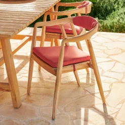 Cojines De Jardín<CASA August Cojin De Asiento Rojo