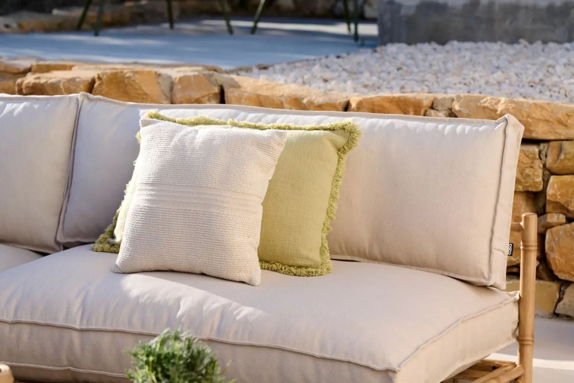 Conjuntos Lounge<CASA Bambolette Banco Lounge Aspecto Bambu