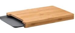 Tablas De Cortar<CASA Bamboo Tabla Para Cortar Con Recipiente Gris, Natural