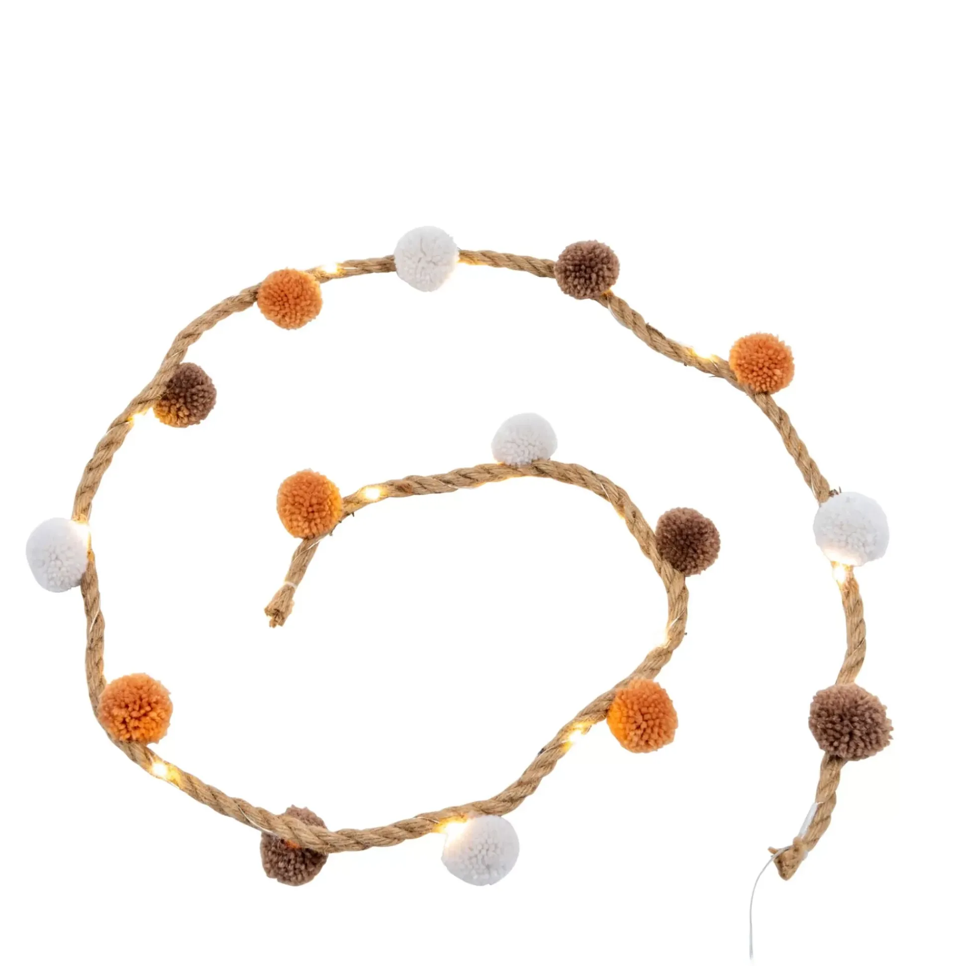 Guirnaldas De Luz<CASA Basil Guirnalda Varios Colores, Blanco, Marron, Terracota