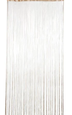 Cortinas<CASA Beige Cortina De Flecos Beis