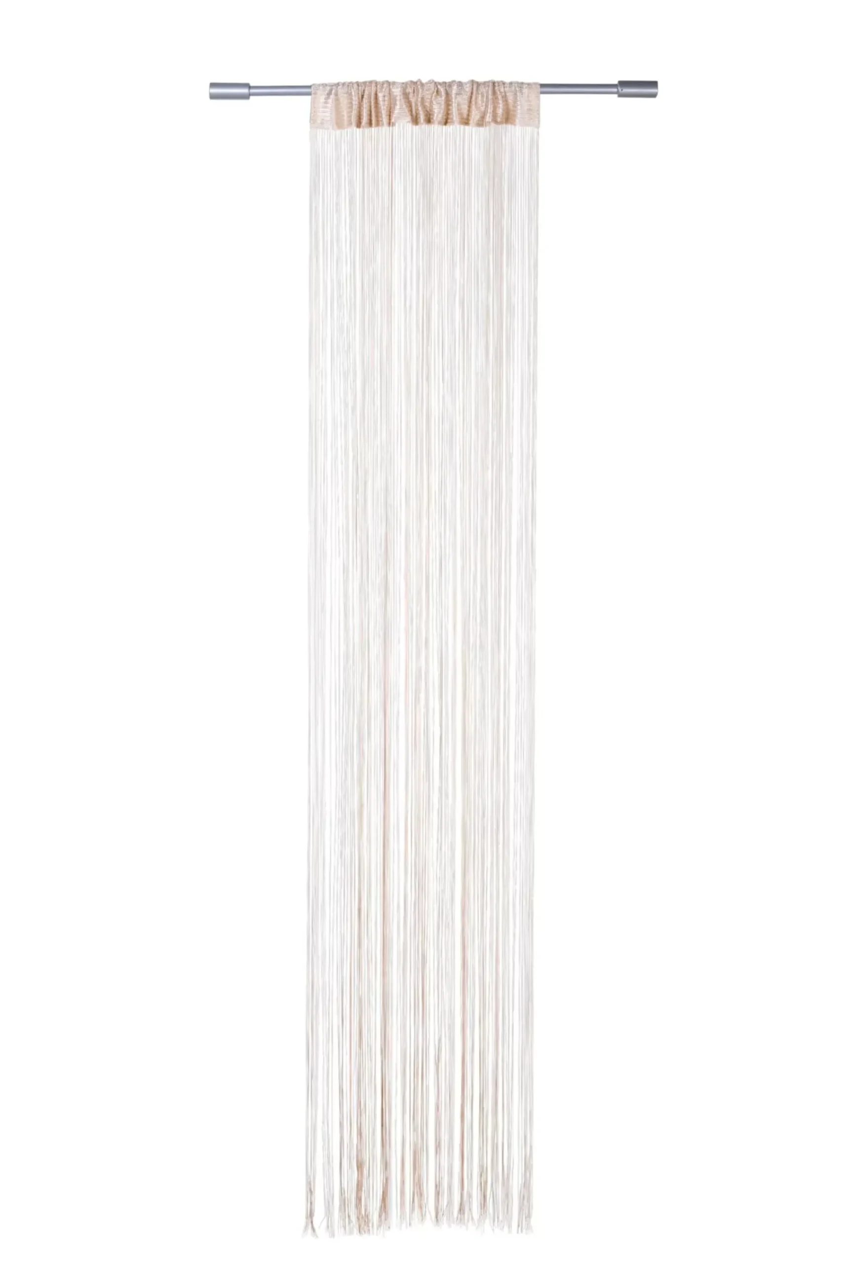 Cortinas<CASA Beige Cortina De Flecos Beis