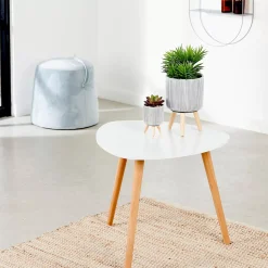 Mesas Auxiliares<CASA Belliot Mesa Auxiliar Blanco, Natural