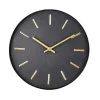 Campanas<CASA Black Reloj De Pared Negro