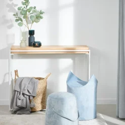 Consolas<CASA Blok Consola Blanco, Natural