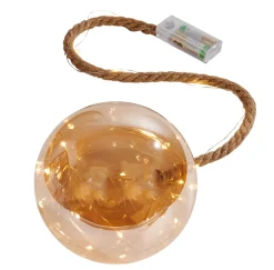 Lámparas Led<CASA Bloxem Bola Decorativa Con 21 Leds Dorado