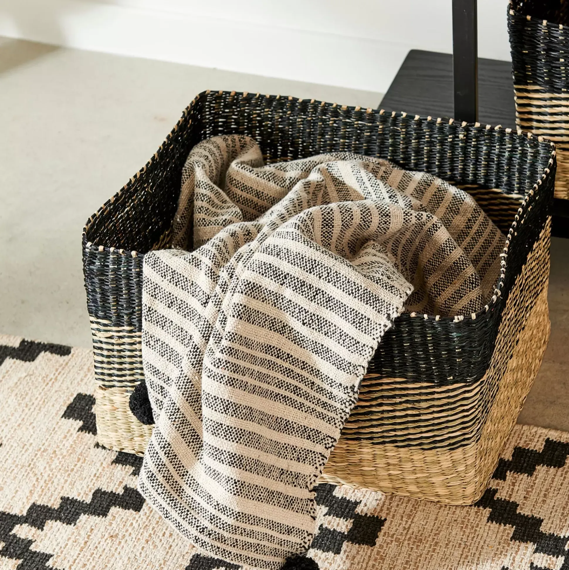 Cestas De Cajonera<CASA Bobo Cesta Negro, Natural