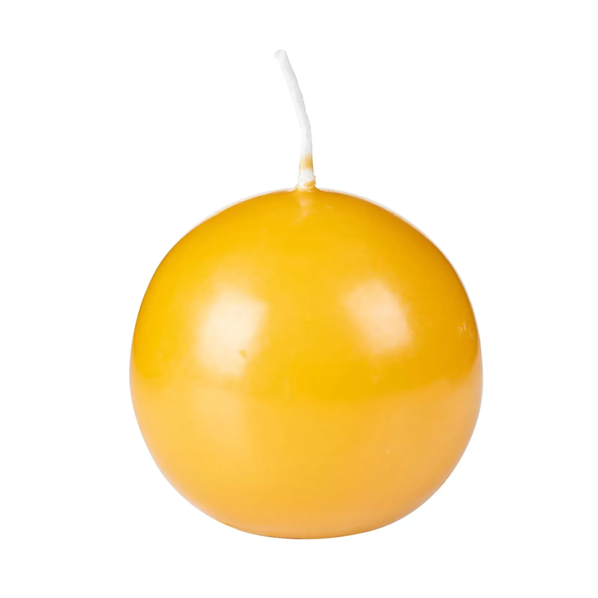 Velas<CASA Bola Vela Esferica Amarillo