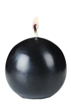 Velas<CASA Bola Vela Esferica Negro