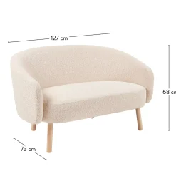 Sofás<CASA Boli Sofa An. Asiento: 127 Cm