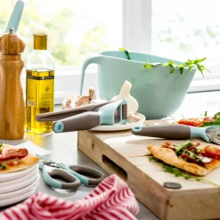 Cuchillos De Carne<CASA Kitchen Cortador De Pizza Gris, Azul