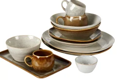 Platos<CASA Cozy Plato Marron