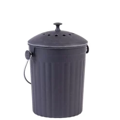 Cubos De Basura<CASA Creola Black Deposito Para Abono Con Filtro Negro