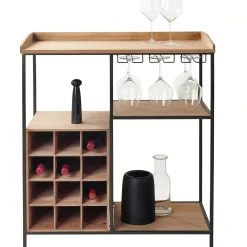 Estanterías<CASA Damian Estanteria De Pared Negro