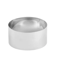 Moldes<CASA Damier Anillo Para Tarta Juego De 4 Plateado