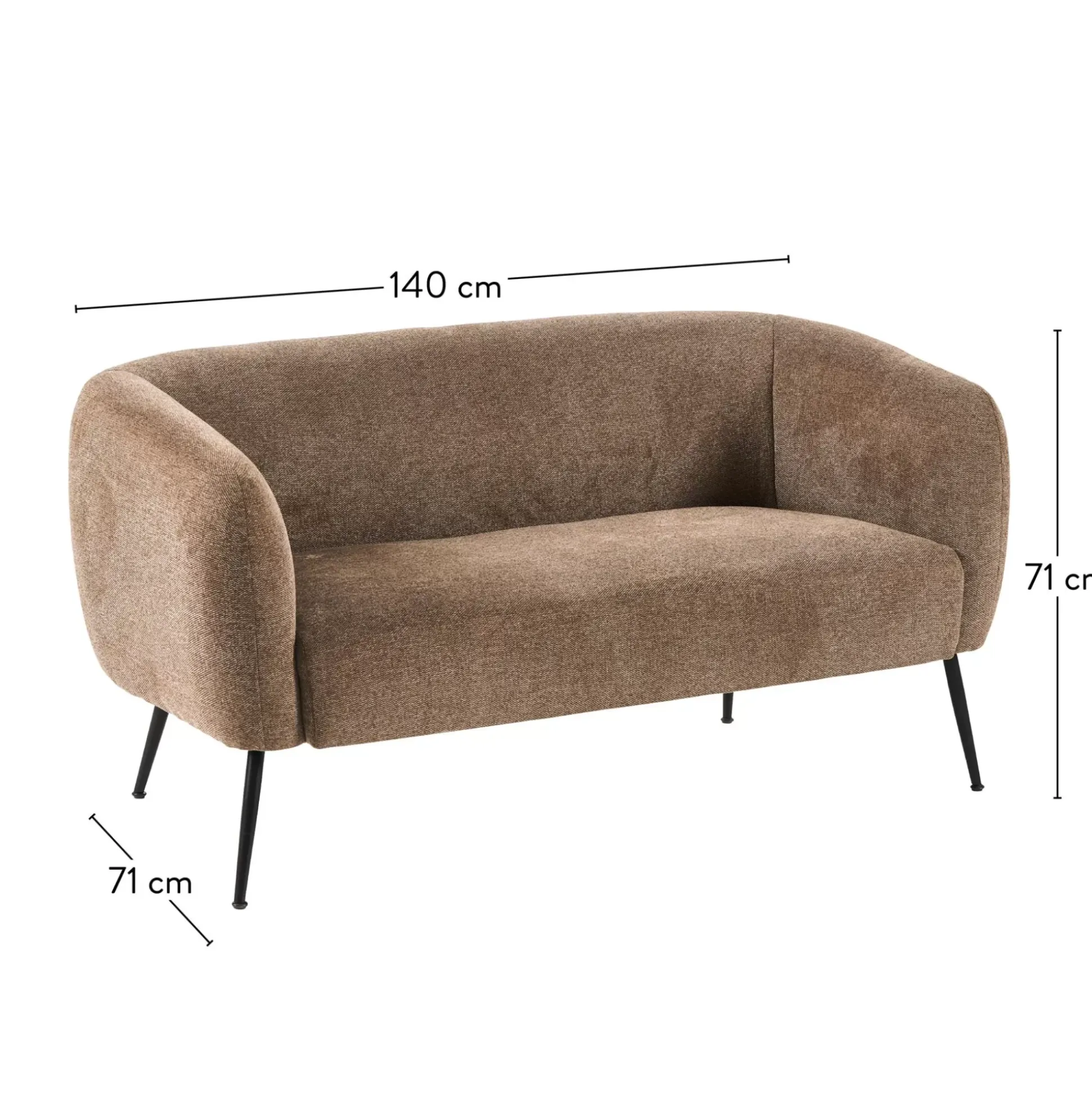 Sofás<CASA Davi Butaca Caqui