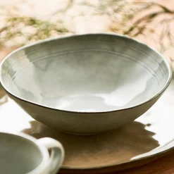 Platos<CASA Earth Sand Plato Llano Marron Claro