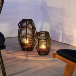 Iluminación Exterior<CASA Ellips Farolillo Negro