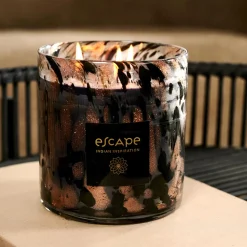 Velas<CASA Escape Indian Inspiration Vela Perfumada Xl Negro, Cobrizo, Multicolor