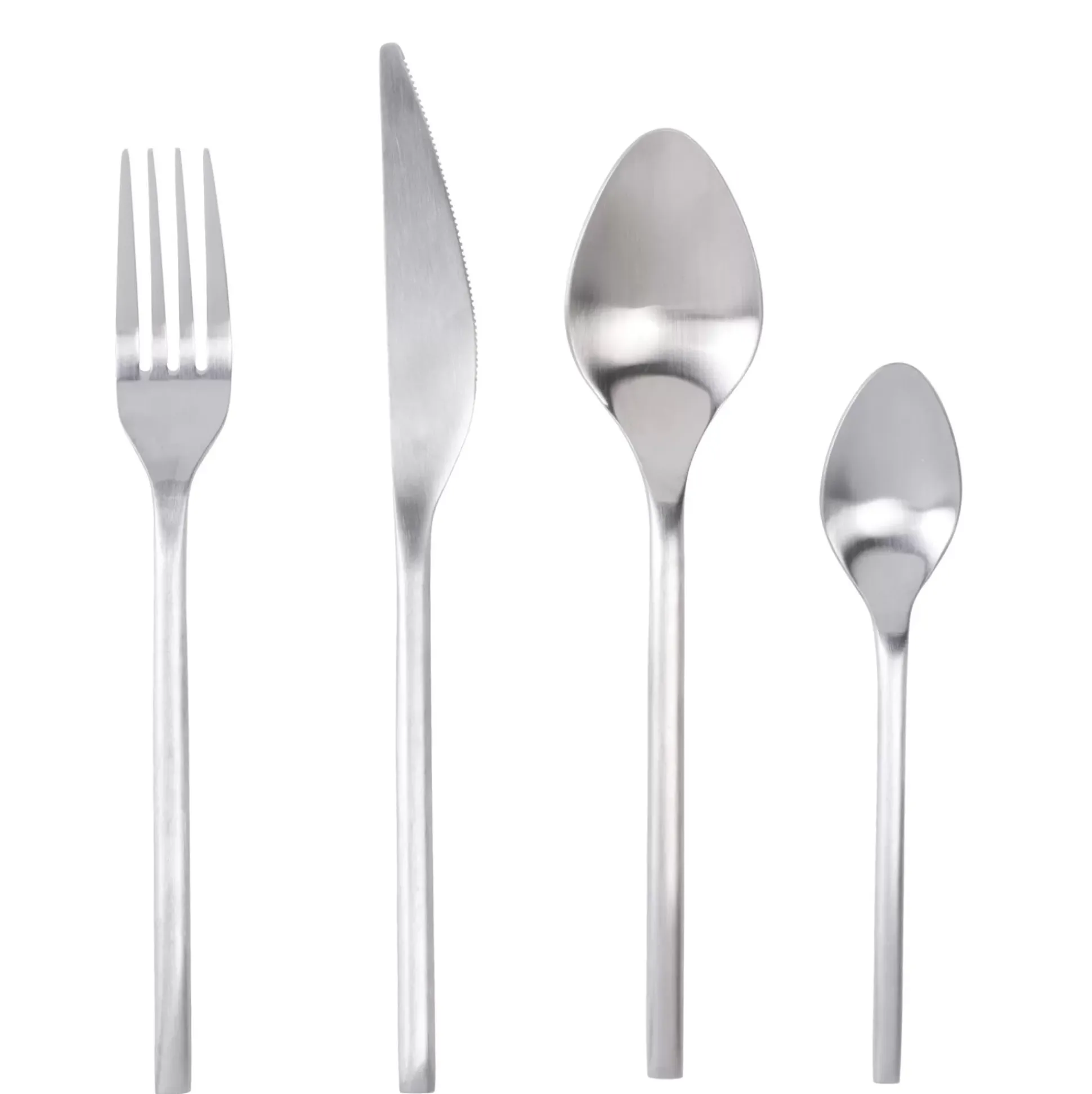 Juegos<CASA Etna Satin Cubierto De 16 Piezas Plateado