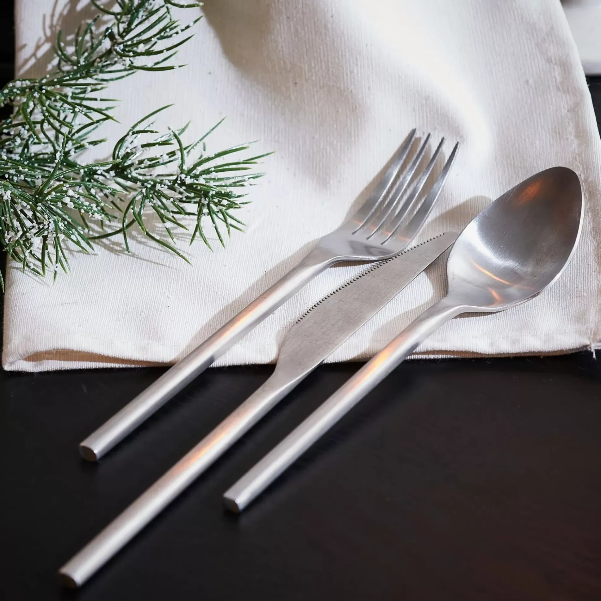 Juegos<CASA Etna Satin Cubierto De 16 Piezas Plateado