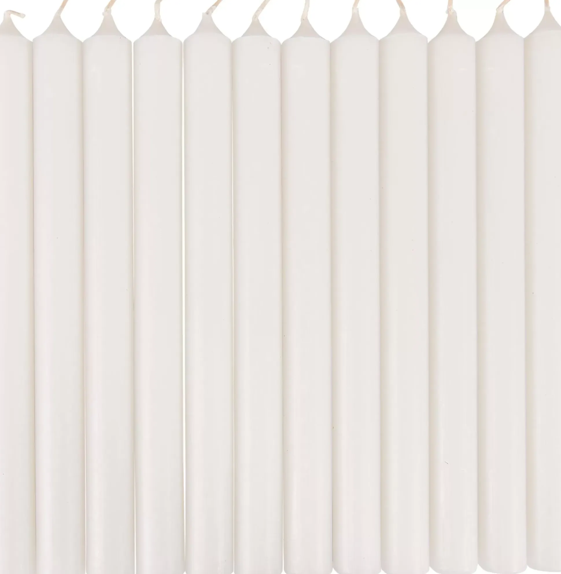 Velas<CASA Fina Velas Juego De 12 Blanco