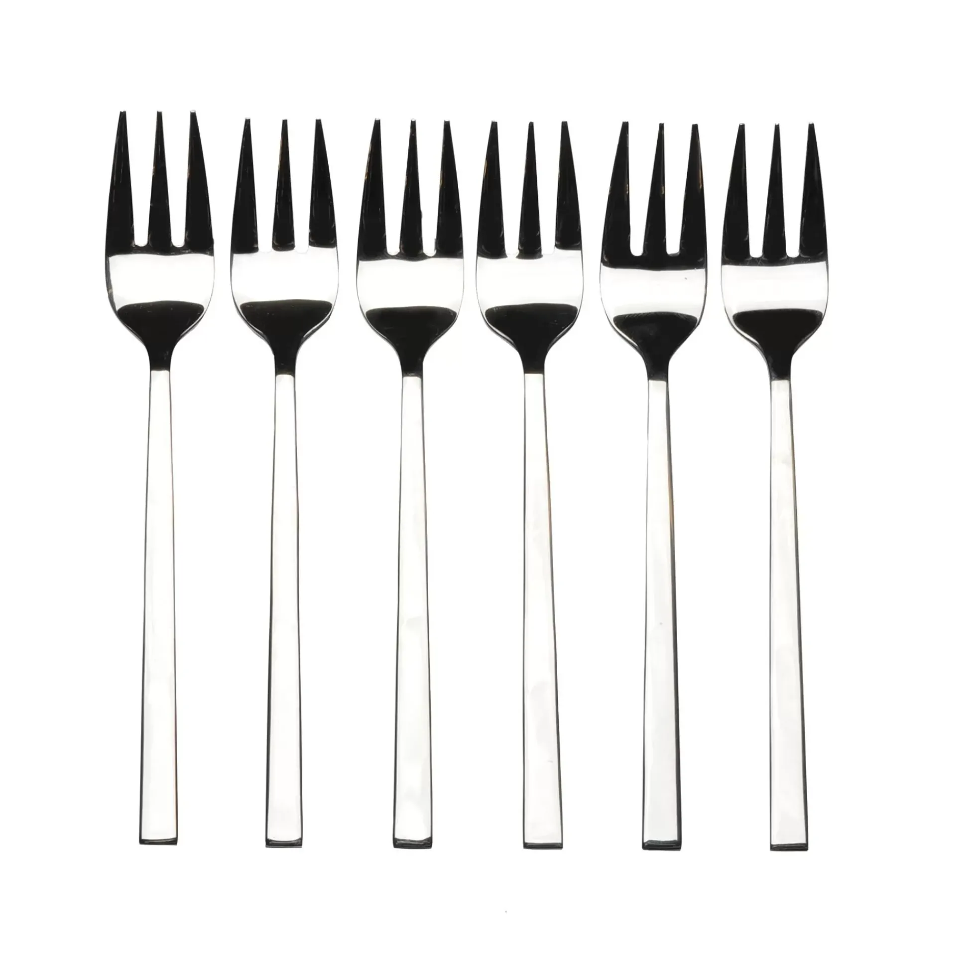 Juegos<CASA Fine Tenedores Reposteria Juego De 6 Plateado