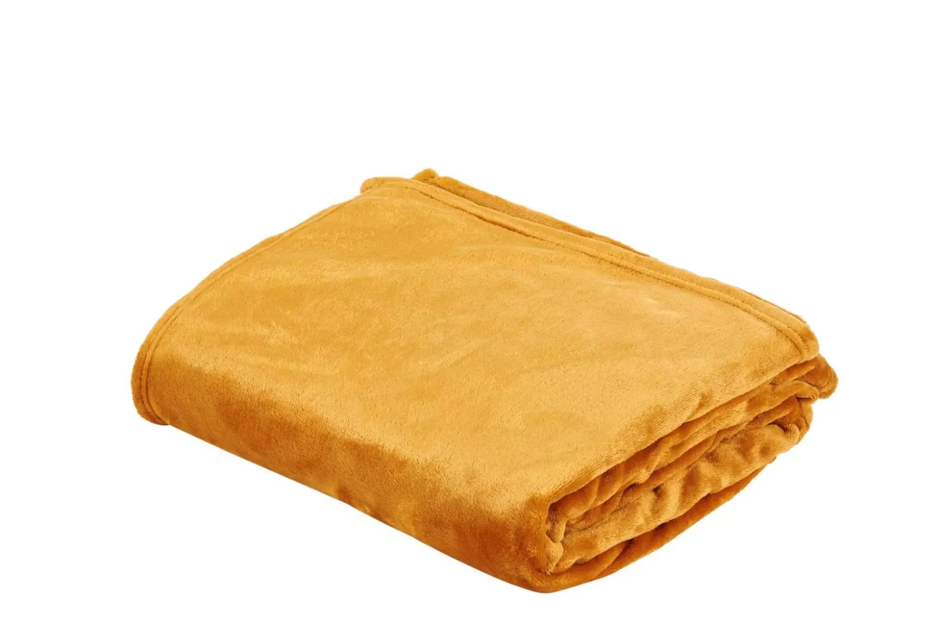 Mantas<CASA Flanella Manta Amarillo Oscuro