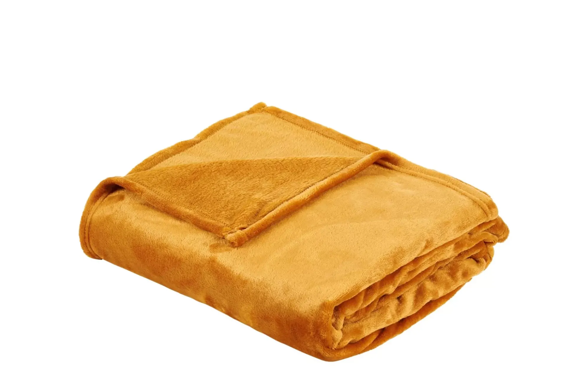 Mantas<CASA Flanella Manta Amarillo Oscuro