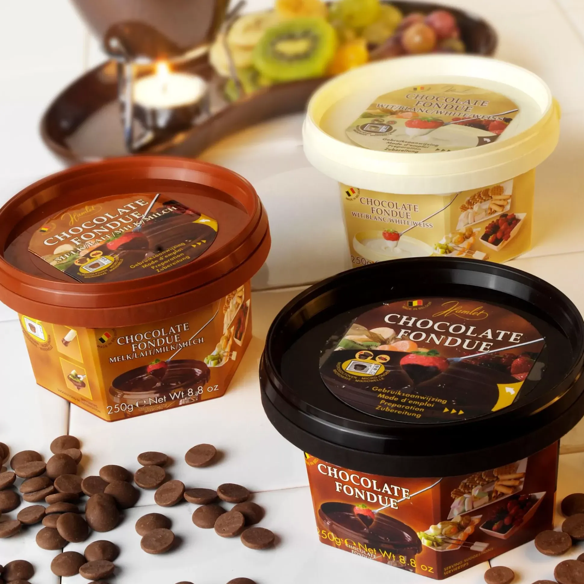 Alimentos<CASA Fondue Chocolate Para Fundir Chocolate Amargo Marron Oscuro