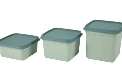 Taperes<CASA Freezer Cajas Congeladoras Juego De 10 Menta, Verde Oscuro
