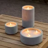 Velas Led<CASA Fuego Vela Led Solar Gris Claro