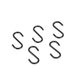 Estanterías<CASA Fumo Ganchos Juego De 5 Negro