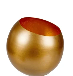 Soprortes Para Velitas<CASA Gimini Soporte Para Vela Pequena Cobrizo