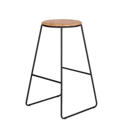 Taburetes De Bar<CASA Giulia Taburete Negro, Natural