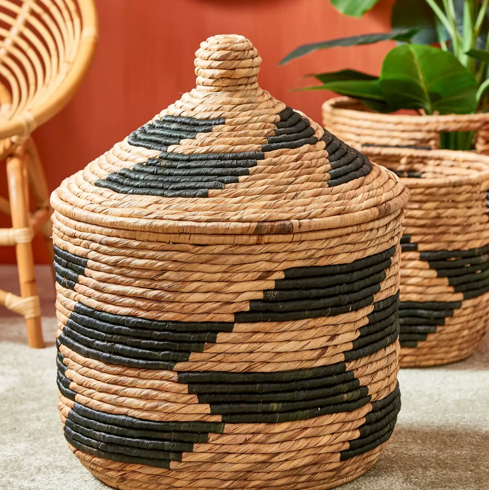 Cestas De Almacenaje<CASA Guatemala Cesta Negro, Natural