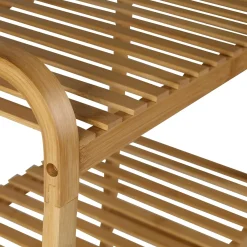 Carritos<CASA Helge Estanteria Con Rueda Natural