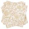 Servilletas<CASA Henna Flower Paquete De 20 Servilletas Rojo, Beis
