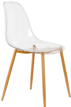 Sillas De Comedor<CASA Ice Silla De Comedor Transparente, Natural