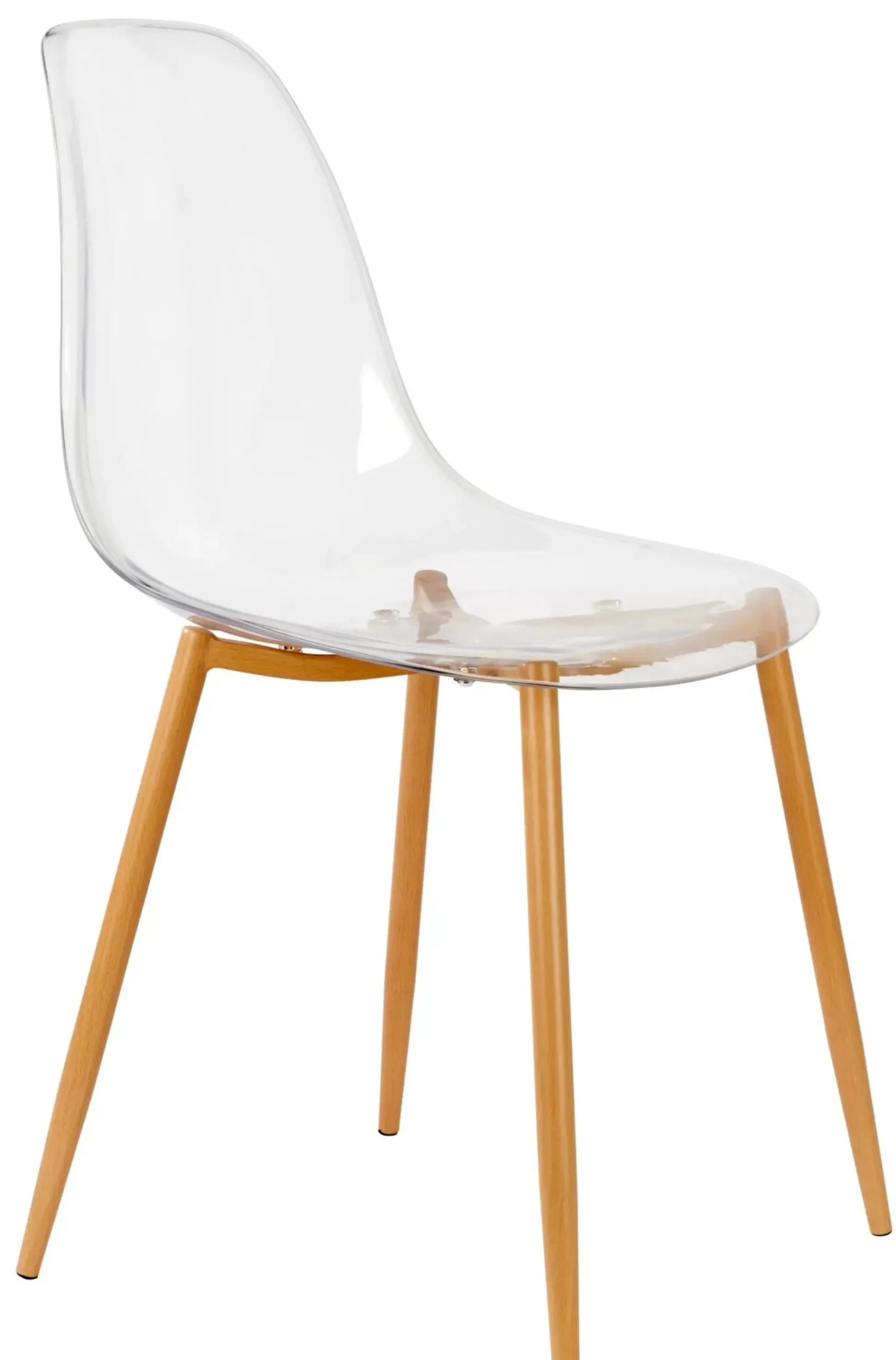 Sillas De Comedor<CASA Ice Silla De Comedor Transparente, Natural