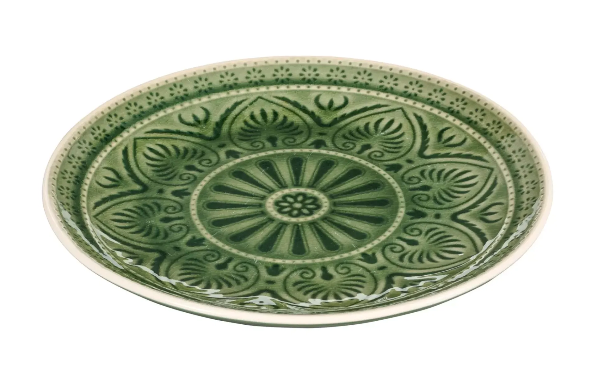 Platos<CASA Indo Plato Verde