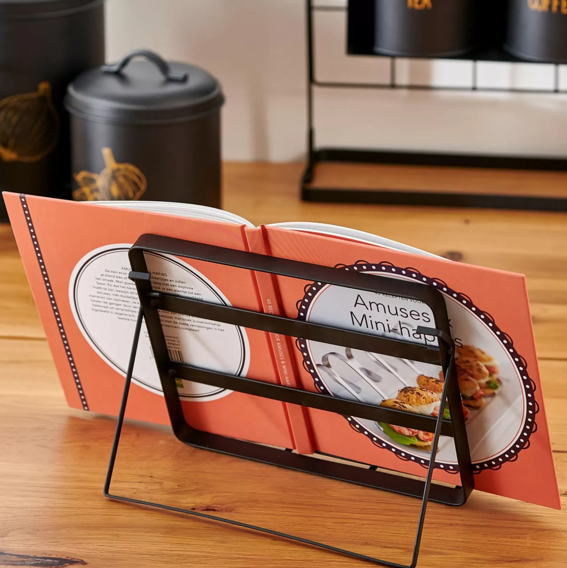 Accesorios De Cocina<CASA Industria Atril De Cocina Negro