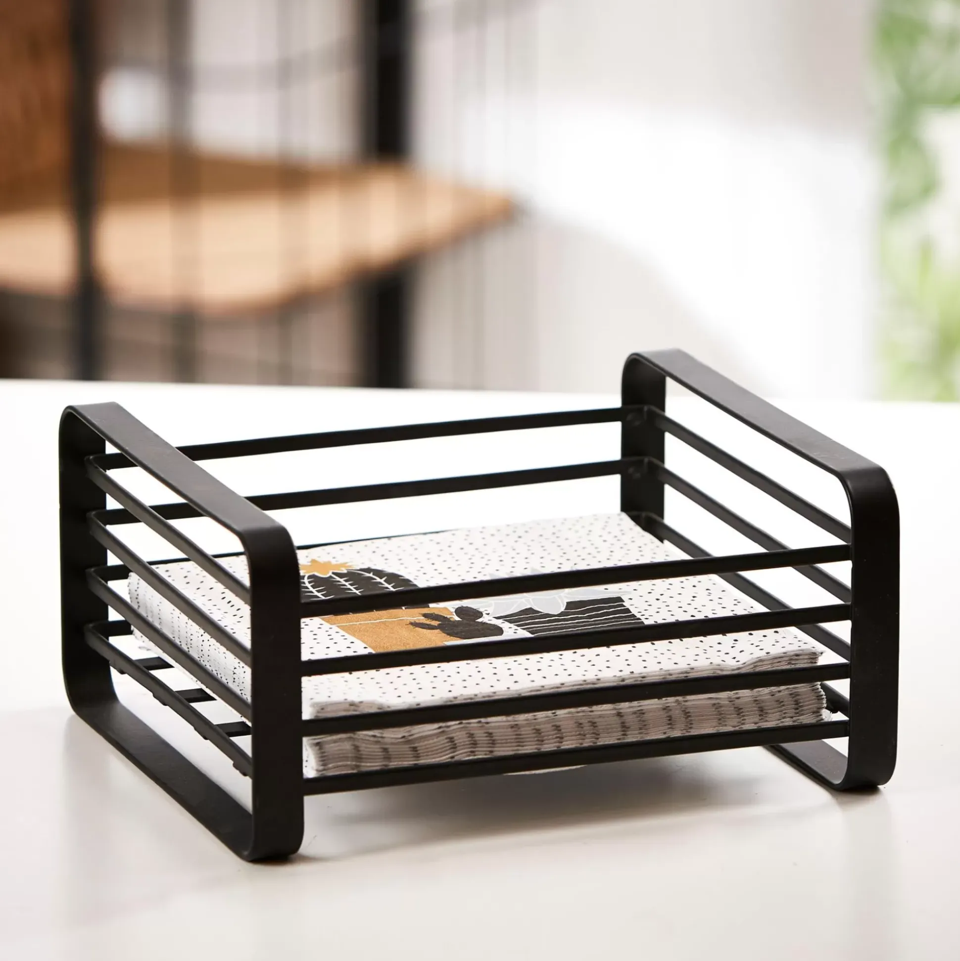 Accesorios De Cocina<CASA Industria Servilletero Negro