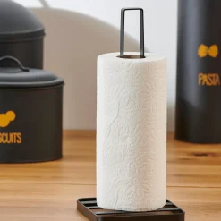 Accesorios De Cocina<CASA Industria Soporte De Papel De Cocina Negro